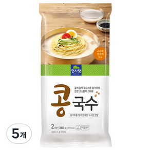 면사랑 콩국수, 360g, 5개