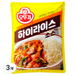 오뚜기 하이라이스 분말, 1kg, 3개