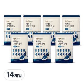 굿밸런스 짜먹는 고양이 간식, 참치, 12g, 14개