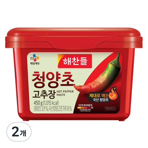 해찬들 청양초 고추장, 450g, 2개