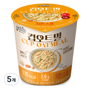 팔도 컵오트밀 치킨스프, 33g, 5개