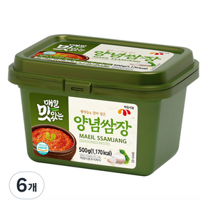 매일식품 매일 맛있는 양념 쌈장, 6개, 500g