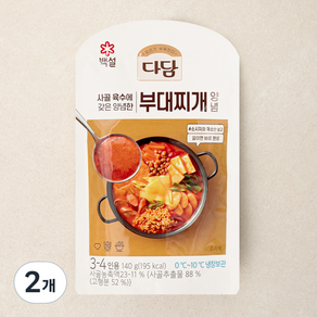 다담 부대찌개 양념, 140g, 2개