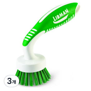 Libman 커브드 청소 브러쉬, 3개, 그린