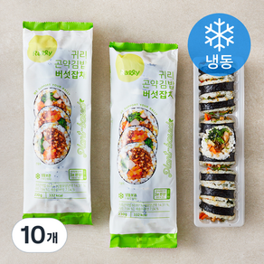 Rally 귀리곤약김밥 버섯잡채 (냉동), 230g, 10개