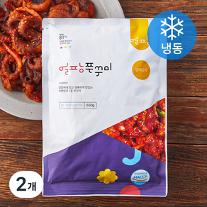 얼짱쭈꾸미 덜매운맛 (냉동), 2개, 650g