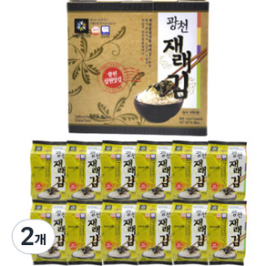 삼원 광천 재래김 실속선물세트 1호 144g, 2개