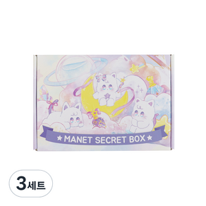 마넷 시크릿 박스 다꾸 문구세트 랜덤발송, 러블네코, 3세트