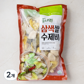 풀무원 풀스키친 삼색쌀 수제비, 1kg, 2개