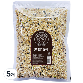 월드그린 혼합 15곡미, 800g, 5개