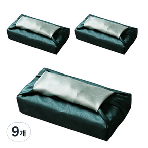 통샵 실크겹 예단 선물 포장 보자기 80 x 80 cm NO-402, 청록 화이트그린, 9개