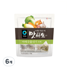 대상 청정원 맛선생 야채국물내기 티백 12p