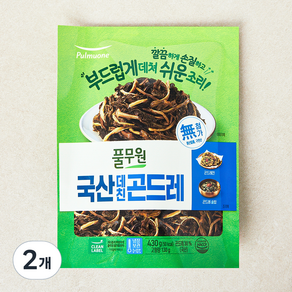 풀무원 국내산 데친 곤드레, 2개, 430g(고형량 130g)