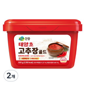 신송 태양초 고추장 골드, 500g, 2개