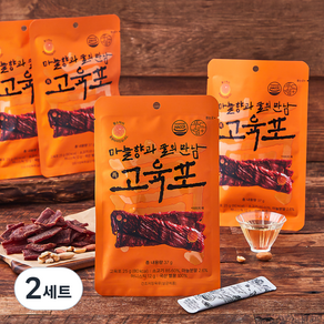 푸드랩플러스 마늘향과 꿀의 만남 고육포 25g x 4개입 + 허니스틱 12g x 4개입 세트, 2세트