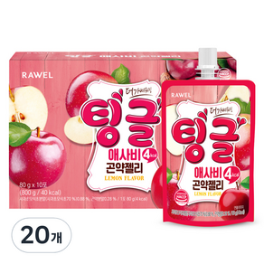 로엘 팅글 애사비 곤약젤리, 80g, 20개