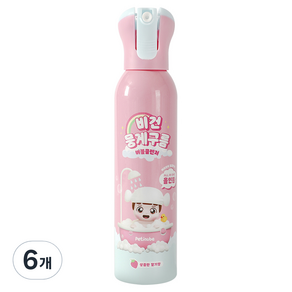 쁘띠누베 비건 뭉게구름 버블 클렌저 딸기, 250ml, 6개