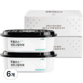 소다스쿨 투플러스 냉장고 탈취제 본품, 300g, 6개