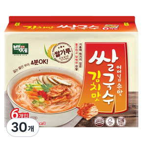 백제 김치맛 쌀국수, 92g, 30개