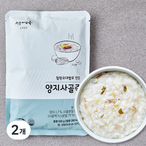 서울마님죽 양지사골죽, 500g, 2개