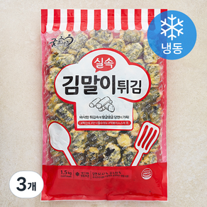 굿프랜즈 실속 김말이 튀김 (냉동), 1.5kg, 3개