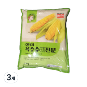 화미_옥수수전분(복합) 3KG 1팩, 3개