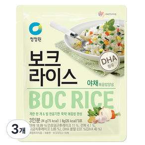 청정원 보크라이스 야채, 24g, 3개