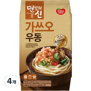 동원 면발의신 가쓰오우동 2인분, 385.6g, 4개