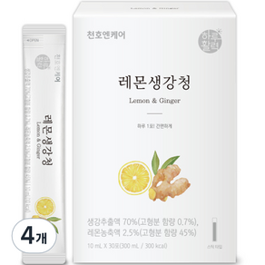 하루활력 레몬생강청, 300ml, 4개