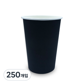 투고팩 디자인 종이컵 블랙 390ml(13온스)