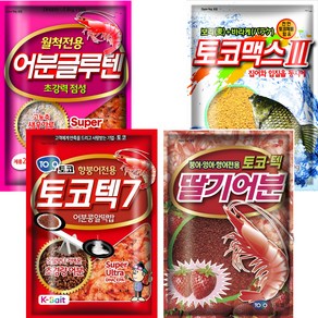 토코 싹쓰리텐2 토코텍7 + 딸기어분 + 어분글루텐 + 토코맥스3 떡밥