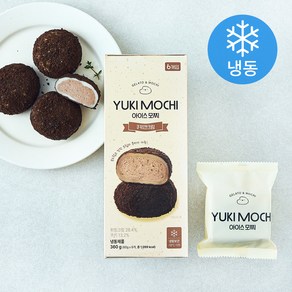 유키모찌 아이스 모찌 쿠키앤크림 (냉동), 60g, 1개, 6개입