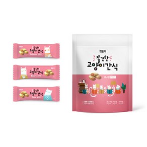 펫둥이 3가지맛 쫄깃한 고양이 간식, 혼합맛(참치/연어/소고기), 10g, 1개