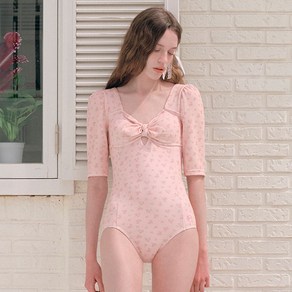 로라로라 RIBBON FLOWER ONEPIECE SWIMSUIT