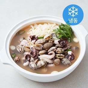 the 푸짐한 강연우 쭈꾸미 샤브샤브 800g + 칼국수면 200g + 바르게우려낸육수 100g 세트 (냉동), 1세트