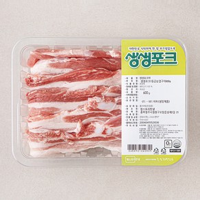 생생포크 1등급 삼겹살 (냉장), 600g, 1팩