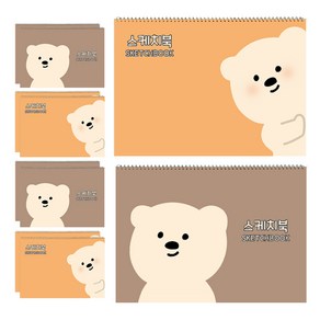 아트모아 곰 스케치북 10p, 도화용지, 30매, 1세트