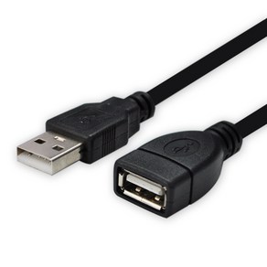 디옵텍 USB 연장케이블 2.0 버전 블랙 JUSTLINK U2AF100