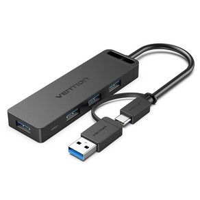 벤션 2in1 USB 3.1 Gen1 C타입 to USB 3.0 고속 멀티 허브 CHTBB