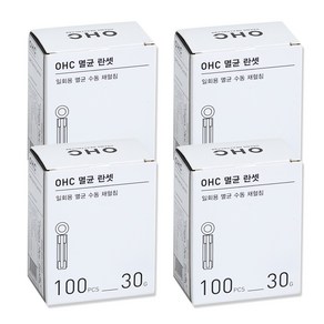 오상헬스케어 OHC 멸균 란셋 30g, 4개, 100개입