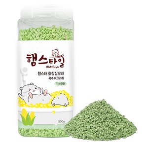 햄스타일 햄스터 옥수수 크러쉬 화장실모래 자스민향, 500g, 1개