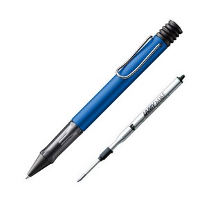 LAMY 알스타 볼펜 1.0mm + M16F 검정 볼펜리필심 0.8mm 세트, 볼펜(블루), 케이스(랜덤발송), 1세트