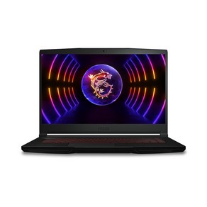 MSI 2023 GF63 씬 12VE 15.6 지포스 RTX 4050, 블랙, 512GB, 16GB, WIN11 Home, MS-16R1