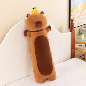 제이블룸 귤 카피바라 롱 인형, 브라운