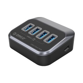 오리코 C타입 4포트 USB허브 2 in 1 케이블 무전 유전 겸용 USB3.2 GEN1 M3U3-4A