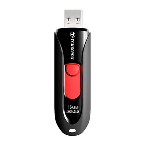 트랜센드 JetFlash 590 USB 2.0 메모리 블랙 TS16GJF590K, 16GB