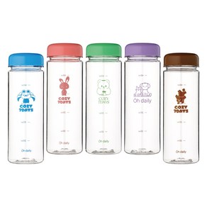 오데일리 트라이탄 보온보냉병, BLUE + PINK + GREEN + PURPLE + BROWN, 5개, 500ml