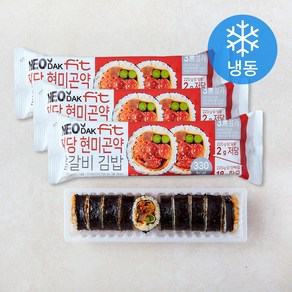 허닭 FIT 저당 현미곤약 닭갈비 김밥 (냉동)