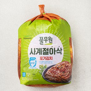 풀무원 사계절 아삭 포기 김치, 4kg, 1개