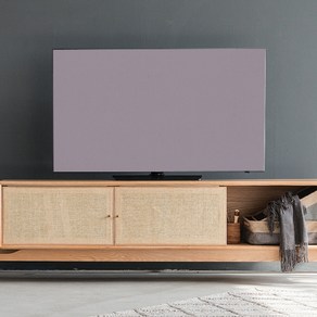 깔끔깔끔 무지 TV 커버, 퍼플, 107~112cm